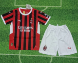 24/25  AC Milan kids home Soccer Jersey