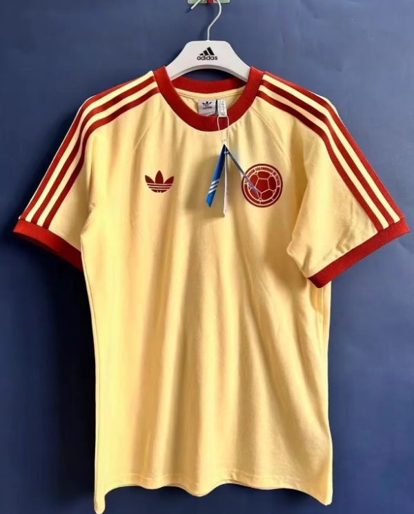 24/25  Colombia Cotton retro laid-back T-shirt Soccer Jersey