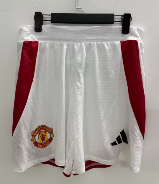 24/25  M-U  Home Player Version  shorts  Soccer Jersey