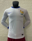 24/25 France away Long Sleeve Player Version Soccer Jersey