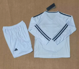 24/25  Real Madrid home Long Sleeve kids Soccer jersey
