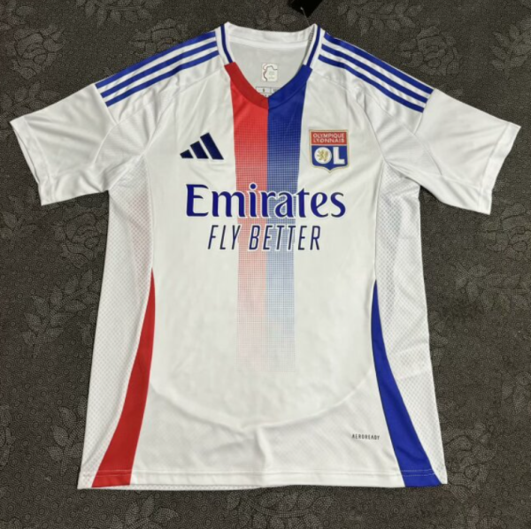 24/25 Lyons Home Fan Version Soccer Jersey