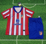 24/25 Atletico Madrid home kids Soccer Jersey