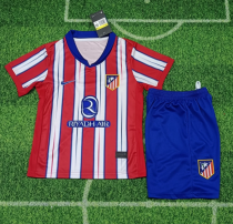 24/25 Atletico Madrid home kids Soccer Jersey