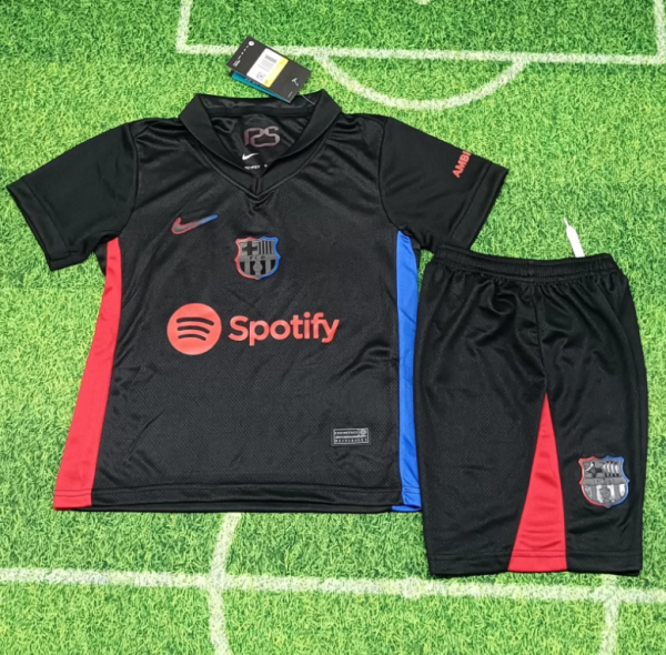 24/25  Barcelona away Kids Soccer Jersey