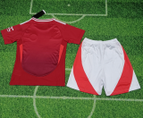24-25 M-U home kids Soccer Jersey