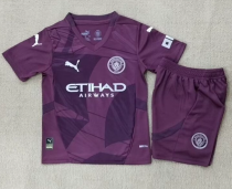 24/25 Manchester City Second away Kids Soccer Jersey