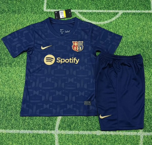 24/25 Barcelona 125th anniversary edition Kids Soccer Jersey