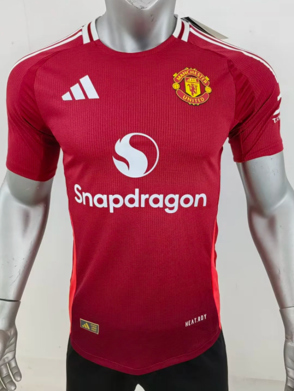 24-25 M-U home Player Version Soccer Jersey