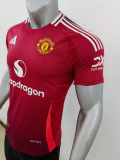 24-25 M-U home Player Version Soccer Jersey