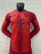 24/25 Bayern Munich Long Sleeve home Player Version Soccer Jersey