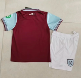 24-25 West Ham home Kids Soccer Jersey