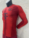 24/25 Bayern Munich Long Sleeve home Player Version Soccer Jersey