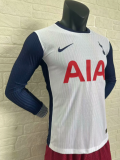 24/25 Tottenham home Long Sleeve Player Version  Soccer Jersey