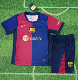 24/25  Barcelona home Kids Soccer Jersey