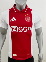 24-25 Ajax home player version  Soccer Jersey