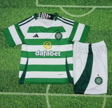 24/25 Celtic home kids Soccer Jersey