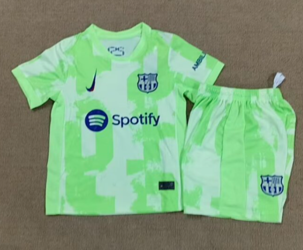 24/25  Barcelona Second away Kids Soccer Jersey