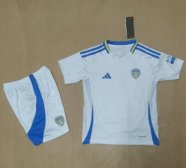 24/25 Leeds United Home  Kids soccer Jersey