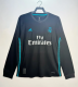 Retro 17/18 Real Madrid away Long sleeve  Soccer jersey