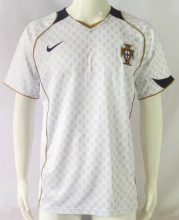 Retro 2004 Portugal away white Socce Jersey