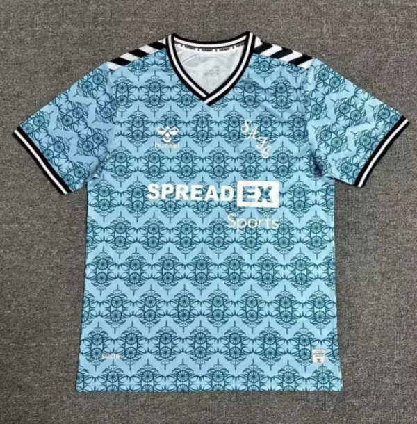 24/25 Sunderland Second away Fan Version Soccer Jersey