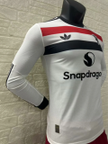 24-25 M-U Second away Long Sleeve Player Version Soccer Jersey