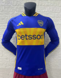 24/25 Boca home Long Sleeve Player Version Soccer Jersey