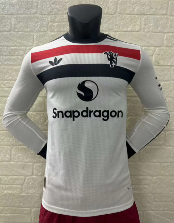 24-25 M-U Second away Long Sleeve Player Version Soccer Jersey