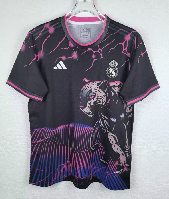 24-25 Real Madrid Special edition Lightning Leopard purple Fan Version Soccer Jersey