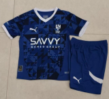 24/25  Riyadh new moon home kids Soccer Jersey