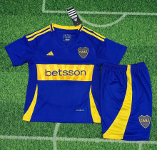 24/25 Boca home kids Soccer Jersey