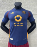 24-25  Rome Second away Player Version  Soccer Jersey