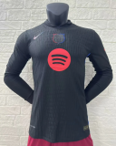 24/25 Barcelona Long Sleeve away Player Version Soccer Jersey