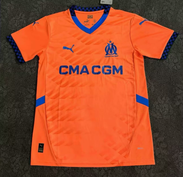 24/25 Marseille  Second away Fan Version Soccer Jersey
