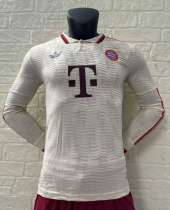 24/25 Bayern Munich Long Sleeve Second away Player Version Soccer Jersey