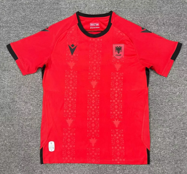 24/25  Albania home Fans Version Soccer Jersey