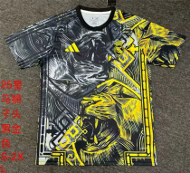 24-25 Real Madrid Lion head black gold Fan Version Soccer Jersey
