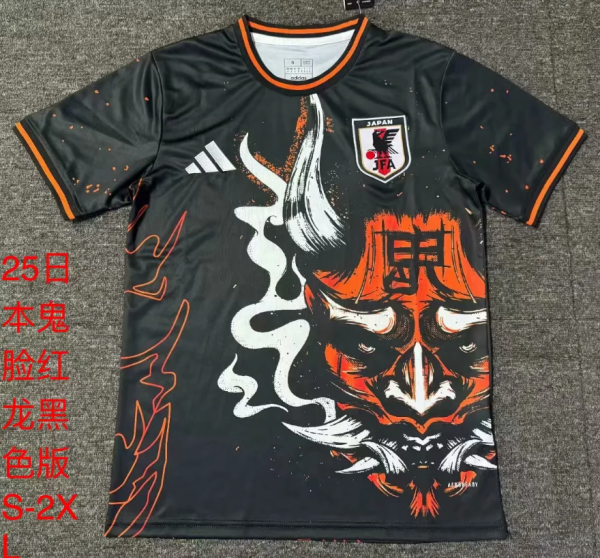 24/25 Japan Ghostface Red Dragon black version Fan Version Soccer Jersey