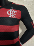 24/25 Flamengo Long Sleeve home  Player Version Soccer  Jersey