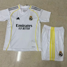 25/26 Real Madrid home kids Soccer jersey