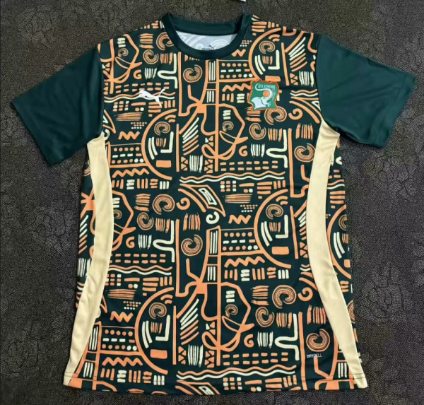 24/25 Ivory Coast training suit Fans Version  Soccer Jersey 科特迪瓦