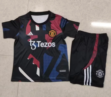 25-26 M-U Training  Kids Soccer Jersey