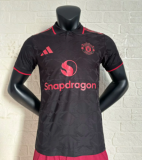 25-26 M-U black Player Version Soccer Jersey