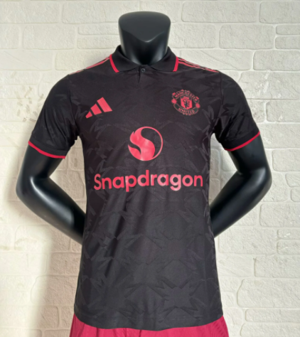 25-26 M-U black Player Version Soccer Jersey