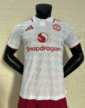 25-26 M-U white Player Version Soccer Jersey