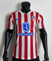 25/26 Atletico Madrid Home  Player Version Soccer Jersey