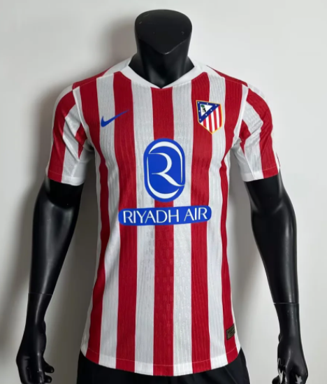 25/26 Atletico Madrid Home  Player Version Soccer Jersey