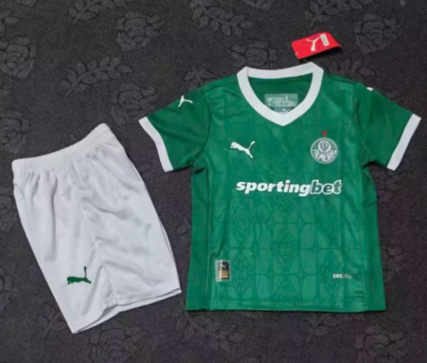 25/26 Palmeiras home Kids Soccer  Jersey