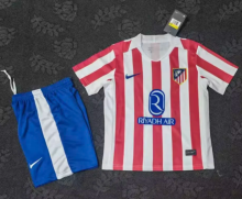 25/26 Atletico Madrid home kids Soccer Jersey